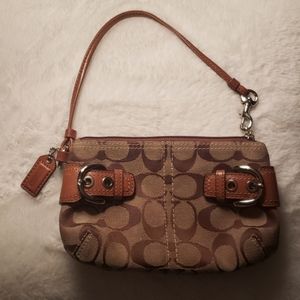 Small Authentic Coach Wristlet